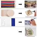 Miniatyrbillede 3 af 5: Pyrografi Træbrændingssæt, 120 stk. Træbrændingsværktøj EU-stik