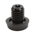 Miniatyrbilde 7 av 8: Billiard Cue Bottom Cover Aluminium Alloy Plastic Rear Plug Pool Stick Bumper Protector Black