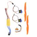 Pikkukuva 6 / 8: A2212 2200KV Harjaton moottori 30A ESC SG90 9G Micro Servo 6035 Potkuri RC-tasolle (2200KV Moottori 6035 Potkuri 9G Servo 30A ESC)