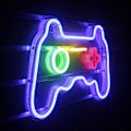 Miniatyrbillede 2 af 5: 1 stk Spilcontroller Formet LED Neonlys USB Drevet til Soveværelse Bar Internet Cafe Hotel Spilrum Gave Festlig Dekoration