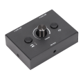 Miniatyrbild 2 av 8: 3,5 mm Switcher 2 Input 1 Output Eller 1 Input 2 Output Splitter Switcher Box med One Key Mute-knapp