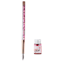 Miniatyrbilde 4 av 8: Glass Dip Pen Holdbar Dekorativ Attraktiv Komfortabel Blekk Skrive Bærbar Kalligrafi Sett for GavePen Nib Rosa