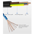 Miniatyrbillede 3 af 5: DMX Powercon Kabel Kombination af Powercon Stik og DMX XLR Signallinje kompatibel med Lys Strømtilslutning