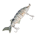 Miniatyrbillede 6 af 8: 11 cm kunstig fiskeagn af plast, flerdelt synkende wobbler kroge gear (JM040-1)