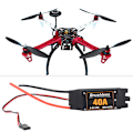 Pikkukuva 5 / 8: 40A 2-4S ESC OPTO sähköinen nopeudensäädin F450/S500 RC Quadcopter Drone