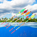 Miniatyrbild 5 av 8: 5 st Balsa träfiskeflöte Bobber Bite Indikator Fiskeutrustning (4+2g )