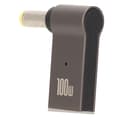 Miniatyrbillede 6 af 8: Bærbar opladeradapter PD USB Type C hun til DC-adapter 100w aluminiumslegering albue notebook strømadapter 5.5x1.7mm