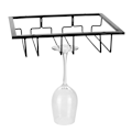 Miniatyrbillede 4 af 8: Metal Jern Vinskab Hylde Køkken Spisestue Bar Kopholder Hanger Hylde