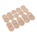 Miniatyrbillede 7 af 8: 40 STK lynlås prop DIY håndlavet ægte læder multifunktionelle moderigtige lynlås ender Top propper Beige