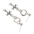 Miniatyrbillede 6 af 8: Korsørring Hypoallergen Minimalistisk Kors Dangle Drop Øreringe til Kvinder Daglig Brug