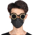 Pikkukuva 4 / 8: ABS Vintage-tyyliset Steampunk-lasit Kaksoiskerroksinen Aurinkolasit Juhlatarvikkeiden Koristeluun, pronssi