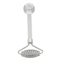 Miniatyrbillede 6 af 8: 2 i 1 Ice Face Roller Cold Compress Reducer hævelser Rustfrit stål Glas ansigtsmassagerulle til øjne Ansigt
