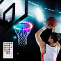 Miniatyrbilde 8 av 8: LED Basketballkurvlys Fjernkontroll Basketballkurv LED Lys 4 Moduser 16 Farger Vanntett for Trening Spiller Utendørs om Natten