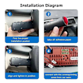 Miniatyrbillede 2 af 5: 7-Key Universal Bilrat Knapper Multifunktionel Bil Audio GPS Navigation DVD Android Wi