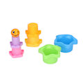 Miniatyrbilde 6 av 8: 6 stk stablekopper med dreneringshulldesign DIY pedagogisk trygt form plastmaterial baby stableleker for alder over 6 måneder