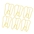 Miniatyrbillede 5 af 8: 100 STK Papirclips Metal Multifunktionel Papir Memo Clip Bærbare kontorclips til dokument gul