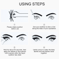 Miniatyrbild 8 av 8: 3 par lösögonfransar flytande eyeliner set Vattenfast ögonmakeup-verktyg3D-02