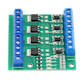 Miniatyrbild 3 av 8: MOS-drivrutinmodul 4-vägsfälteffekt PLC-förstärkarkort 3‑20V PWM-ingång DC 3,7V‑27V-utgång