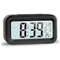 Miniatyrbild 1 av 5: LCD Digital Väckarklocka, Reseväckarklocka med Datum och Temperatur Snooze-funktion, Tick-fri Digital Klocka för Sovrum, Hemmakontor