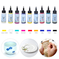 Miniatyrbillede 5 af 8: 9 farver maling maling akryl maling maling pigment DIY kunst tegnematerialer A7009 glasmaling
