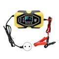 Miniatyrbilde 1 av 8: Automatisk batterilader intelligent digital display lademinnefunksjon for biler motorsykler 100-240VEU-plugg