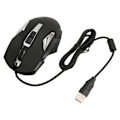 Miniatyrbillede 6 af 8: RGB Gaming Mus 7200 DPI Programmerbare Knapper Baggrundsbelysning Software Support DIY Rapid Fire Button USB Wired Game Mus Sort