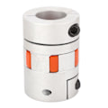 Miniatyrbillede 1 af 8: Blomme Shaft Kobling Servo Motor Kugleskrue Aluminiumlegering Fleksibel Kobling 24mm Indre Diameter D45L65