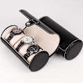 Miniatyrbillede 5 af 5: (Sort) - Rejse Ur Organizer Etui - Læderlook Rulle
