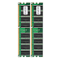 Miniatyrbillede 2 af 8: 2 Stk Hukommelsesmodul Desktop Computer Dobbeltsidet 16Grain DDR 1GB 333MHZ PC&#8209;2700