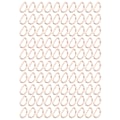 Pikkukuva 4 / 8: 100 kpl D-renkaita Kestävä Kulutettava Helppo vaihdettava Käytännöllinen Kompakti Laukkusoljet Kaulakoruille Kulta 2x15x10mm