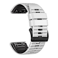 Miniatyrbillede 2 af 5: Garmin Tactix Delta/Enduro silikoneurrem - Horisontale striber Hvid Sort
