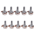 Miniatyrbild 1 av 5: Gitarrpotentiometer A50K B50K Delad Axel Linjär Taper Volym Ton Pot