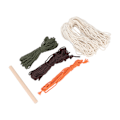 Miniatyrbild 8 av 8: Macrame Kit Kaktusmönster Fridfullt Avslappnande DIY Vävmaterial Väska Set för Hantverksentusiaster