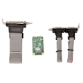 Miniatyrbild 7 av 8: Mini PCIe Combo seriellt parallellt expansionskort 6 Gbs 2 RS 232-port 1 DP25-stift PCI Express till skrivare LPT-port expansionskort