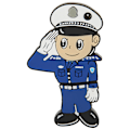 Miniatyrbillede 2 af 8: U Disk Cartoon Creative Flexible Plastic Portable til Windows 98 / Me / 2000 / XP USB2.0Policeman 32G