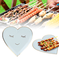 Miniatyrbillede 7 af 8: 8 stk. 9 tommer blå søde form engangskagepapir tallerken bordservice til fest grill picnic