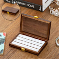 Miniatyrbillede 5 af 5: 36 rum Tom Træ Maling Palette Boks Bærbar Træ Maling Palette