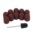 Miniatyrbillede 1 af 8: 10 stk. Nail Dedikeret Hovedslibning Slibehætte Polermaskine Sand Manicure Pedicure Tool (13*19)