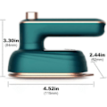 Miniatyrbillede 2 af 5: Professionel Mikro Damp Strygejern Bærbar Håndholdt Bøjle Mini Foldbar Stryger, Håndholdt Maskine, Hjem Rejse Maskine, Hjem, Rejse (Grøn)