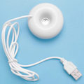 Miniatyrbillede 3 af 5: Hvid Donut Luftfugter USB Kontor Skrivebord Mini Luftfugter Bærbar Luftrenser Hvid