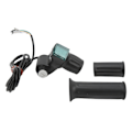 Miniatyrbillede 6 af 8: Elektrisk cykel Twist Throttle Grip Set Universal Speed Governer med display Højre halvgreb til elektriske køretøjer