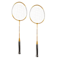 Miniatyrbild 5 av 8: REGAIL 2 st järnlegering badmintonracket 2 spelare badmintonracket set för barn vuxna guld
