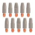 Miniatyrbillede 1 af 4: 10 stk. 24KD Svejsning Kontakttips Belægning Beskyt M6 Gasdyse Tip 0,8 mm MIG Svejselygte Svejsning