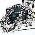 Miniatyrbild 3 av 4: Justerbar axelrem för 2-delad väska - 3,8 cm handväskrem