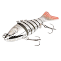 Miniatyrbillede 2 af 8: Fiske lokkemad holdbar imitation plast falsk multi leddet svømme agn langsomt synkende glide agn6#