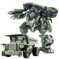 Miniatyrbillede 1 af 6: Transformationsrobot Bil Legetøjsmodel Bærbar Transformations Actionfigur Legetøj Alloy Engineering Køretøj Robot Legetøj Børns Ferie Fødselsdagsgave