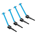 Pikkukuva 5 / 8: 4 kpl RC Metal Universal CVD Drive Shaft Set Tamiya TT02B 1/10 RC Auto Upgrade Osia Sini