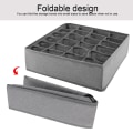 Miniatyrbillede 5 af 7: Undertøj Divider Skab Organizer BH Slips Sokker Container Opbevaringsbokse Lysegrå