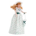 Pikkukuva 4 / 8: 1:12 Miniatyyri posliininen nukke vihreä mekko naiset nainen nukke elegantti nukkekoti lisävaruste