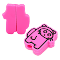 Miniatyrbild 8 av 8: Söta djurladdarkabelskyddssparare USB-laddningskabelskyddshylsor för mobiltelefonens datalinjer Röd